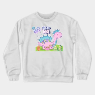 HELLO DINO Crewneck Sweatshirt